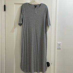 Eileen Fisher Large, grey dress. New without tags.